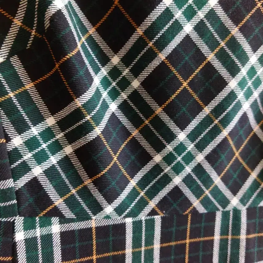 [BUNJANG] Check Pattern Long Dress / 체크 패턴 롱 원피스