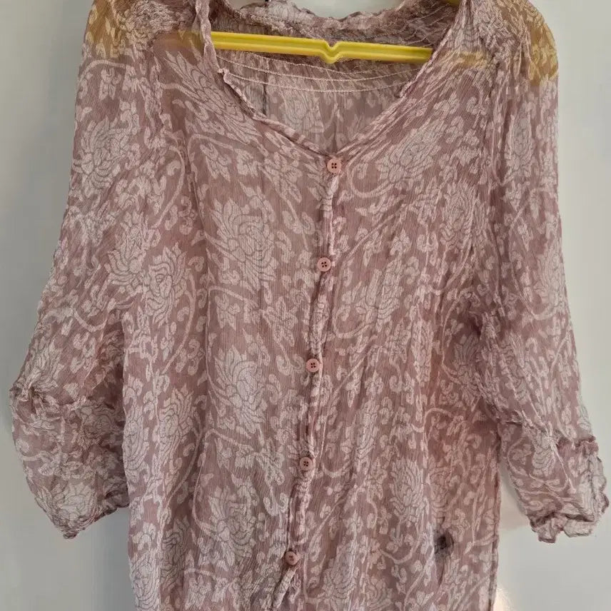 [BUNJANG] Sisleley Flower Pattern Blouse / 시슬리 플라워 패턴 블라우스(무배)