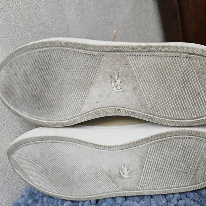 [BUNJANG] Lacoste Ivory Leather Sneakers / 라코스테 아이보리색 레더 스니커즈 38