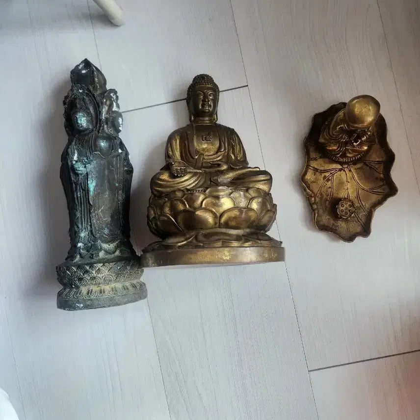 [BUNJANG] Antique Bronze Buddha Statues Bundle Set / 세월있는 동브론즈  불상(일괄판매)