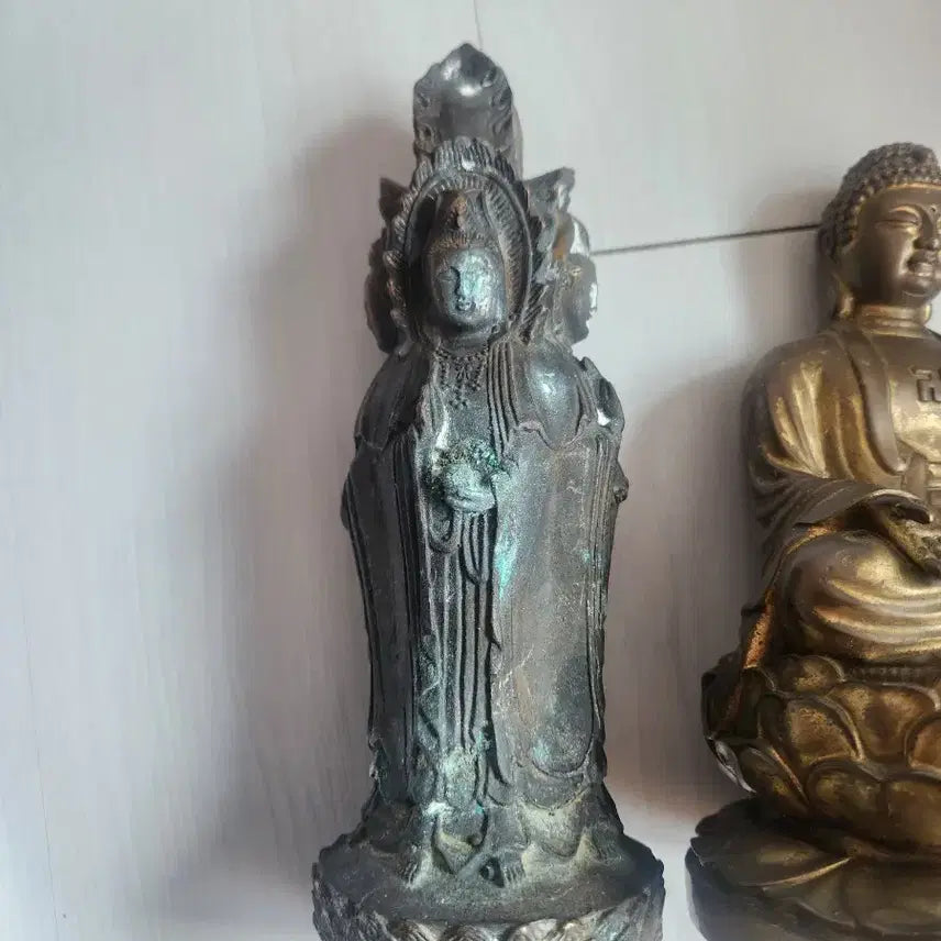 [BUNJANG] Antique Bronze Buddha Statues Bundle Set / 세월있는 동브론즈  불상(일괄판매)