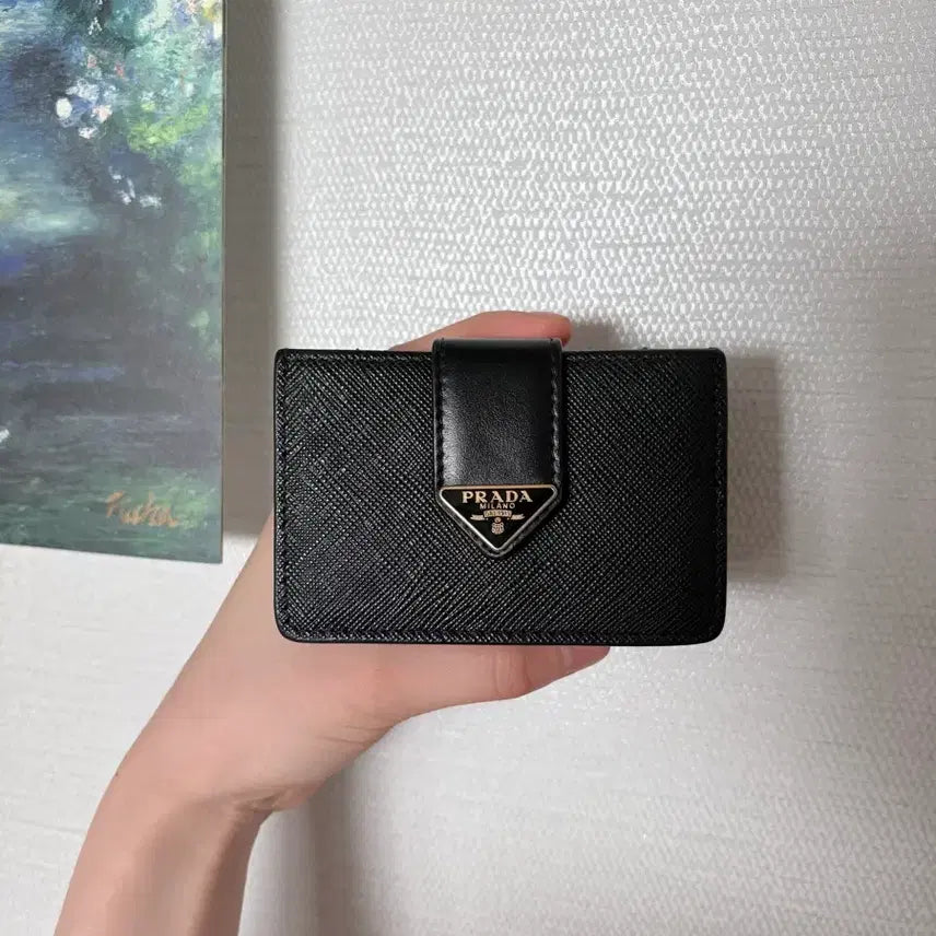 [BUNJANG] Prada Saffiano Accordion Card Wallet / 프라다 사피아노 아코디언 지갑