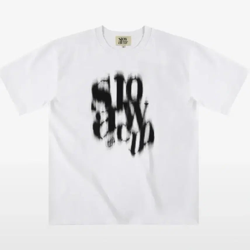 [BUNJANG] Slow Acid White T-Shirt / 슬로우애시드 화이트 반팔