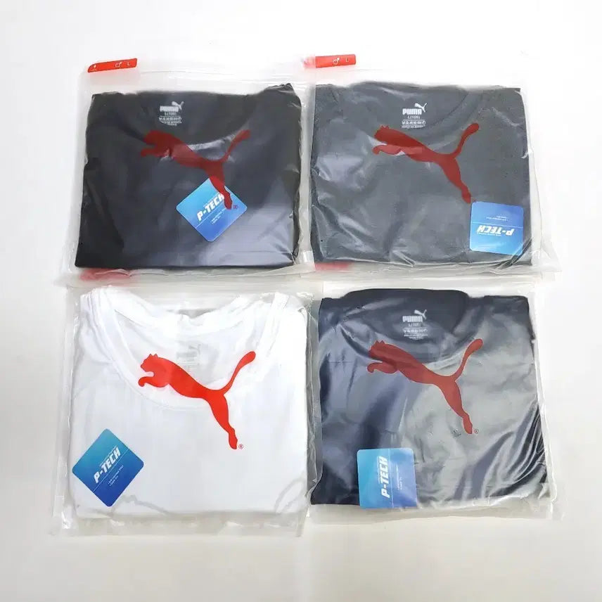 [BUNJANG] Puma Underlayer 4-Piece Set (White, Navy, Gray, Black) / 푸마 정품 언더레이어 4종 세트 105 새제품