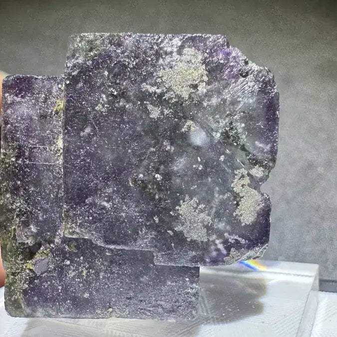 [BUNJANG] Purple Fluorite with Green Chlorite Specimen / 보라형석