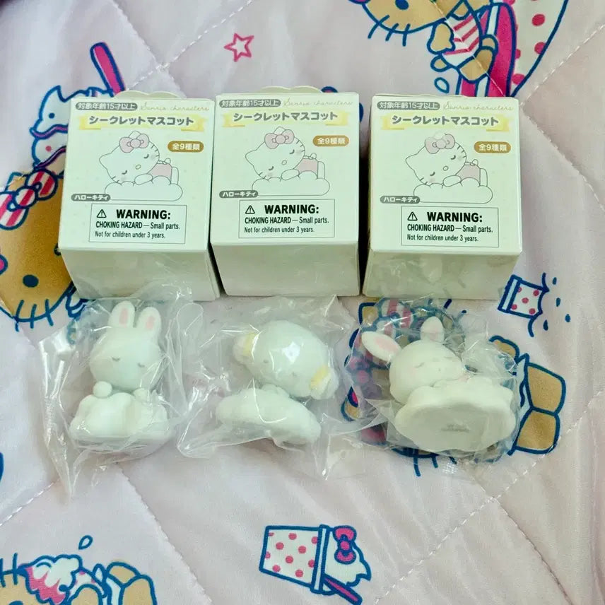 [BUNJANG] Sanrio Shirokuma Fluffy Friends Floki Figures Bundle Set / 산리오 시로후와 구름 플로키 피규어 치어리 / 코기뮹 / 위시미멜 일괄