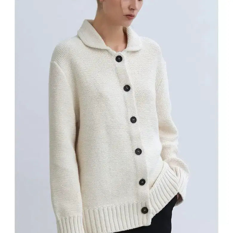 [BUNJANG] Moondal Benetta Ivory Cardigan / 문달 화이트 가디건