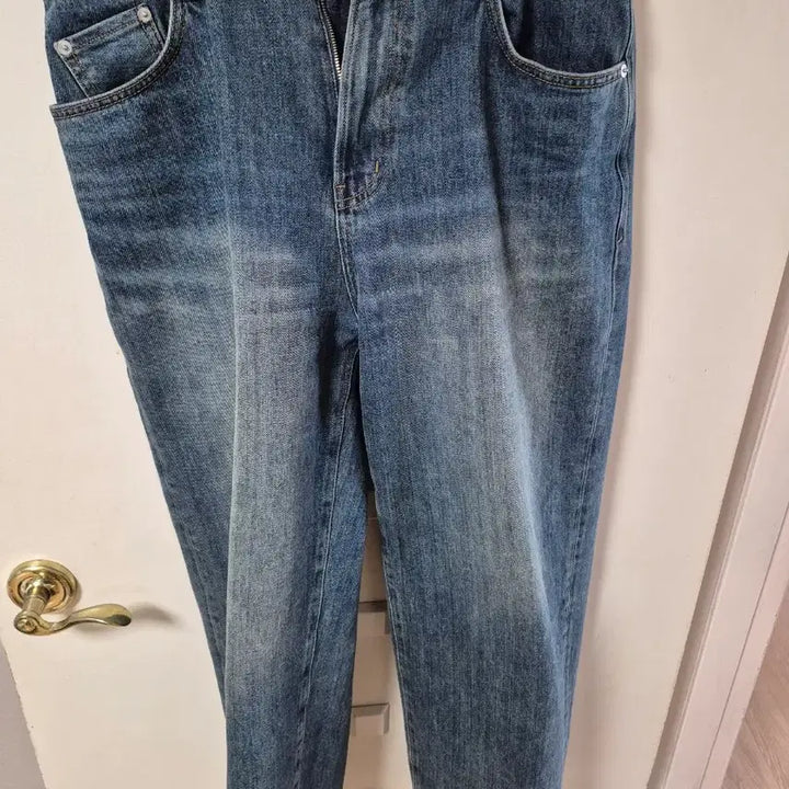 [BUNJANG] Rough Side Signature Unium Denim Pants Medium Blue / 러프사이드 시그니처 유니엄 데님팬프 미디엄 블루 3사이즈