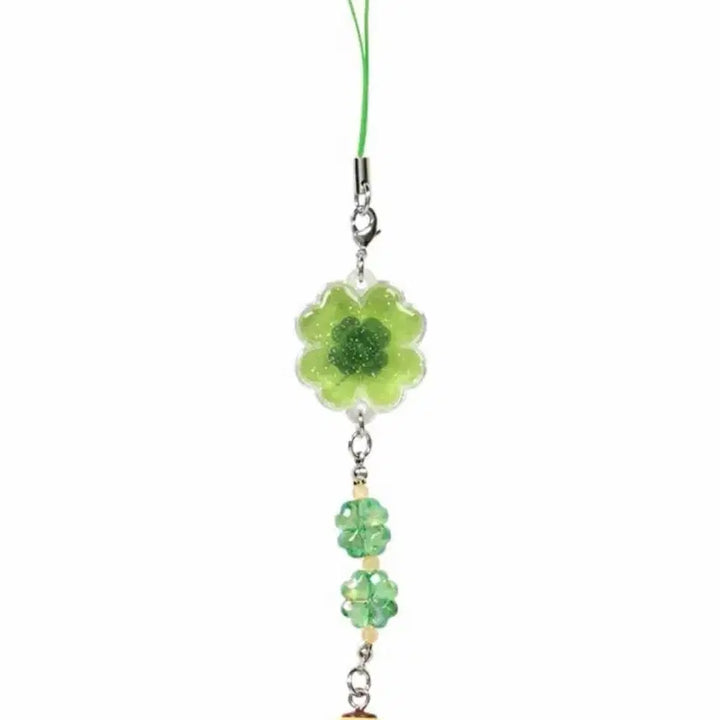 [BUNJANG] Sanrio Clover Strap Keyring / 산리오 폼푸 클로버스트랩 키링