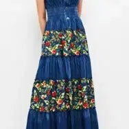 [BUNJANG] Egoist Denim Long Dress / 에고이스트 밴딩웨이스트 데님 롱원피스 상태극상 폴1326