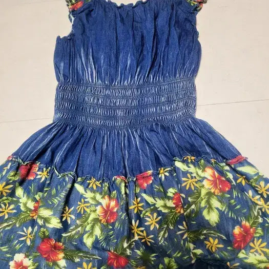 [BUNJANG] Egoist Denim Long Dress / 에고이스트 밴딩웨이스트 데님 롱원피스 상태극상 폴1326