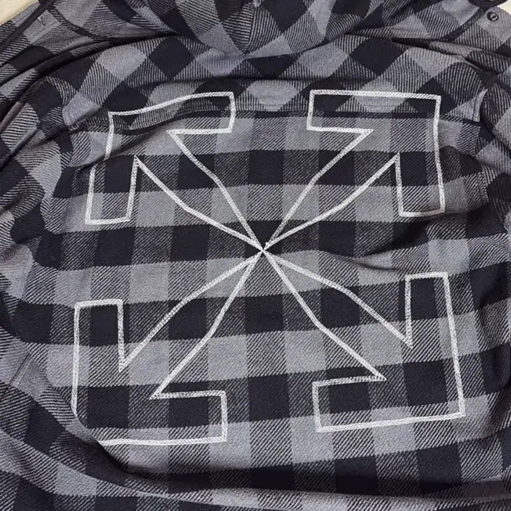 [SOLD OUT] 오프화이트 후드체크무늬겉옷