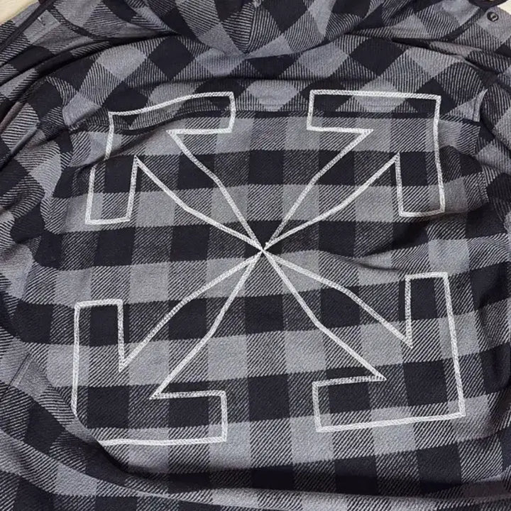 [SOLD OUT] 오프화이트 후드체크무늬겉옷