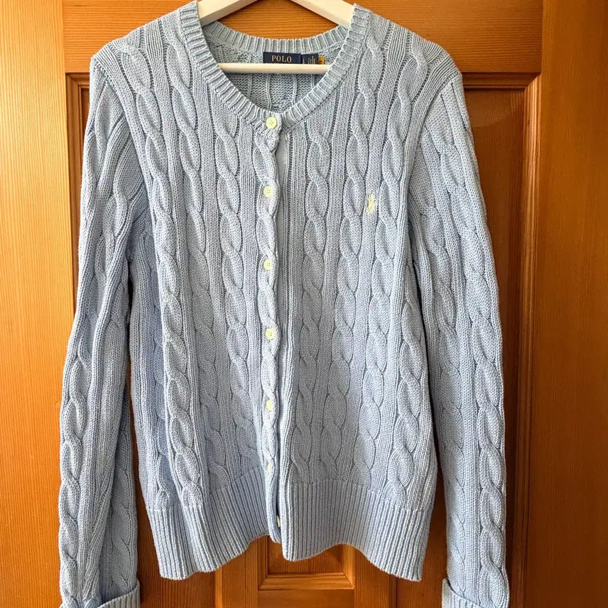 [SOLD OUT] [폴로] POLO 폴로 가디건 페일 블루