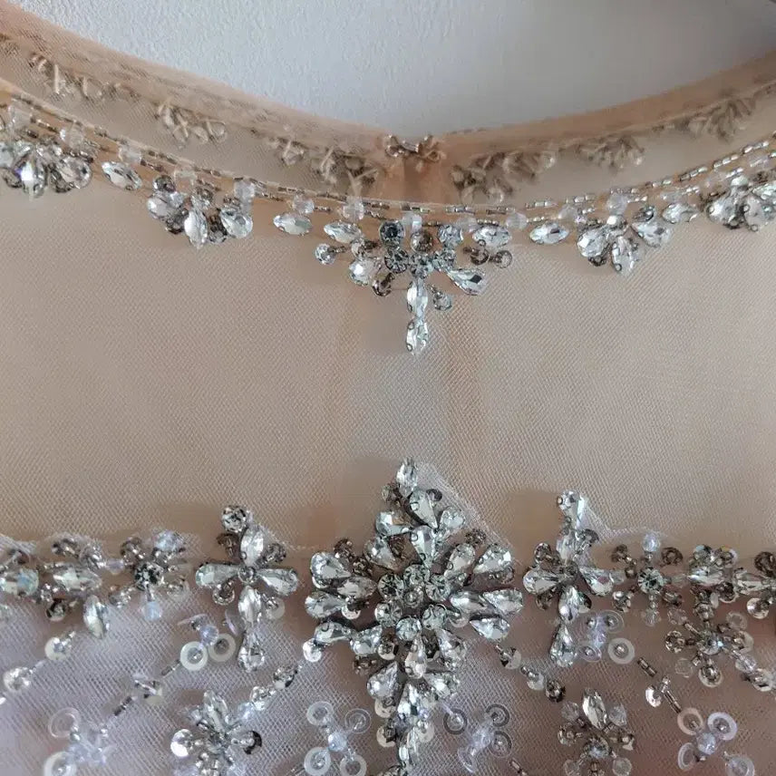 [BUNJANG] Beaded Embellished Maxi Dress / 비즈 장식 드레스