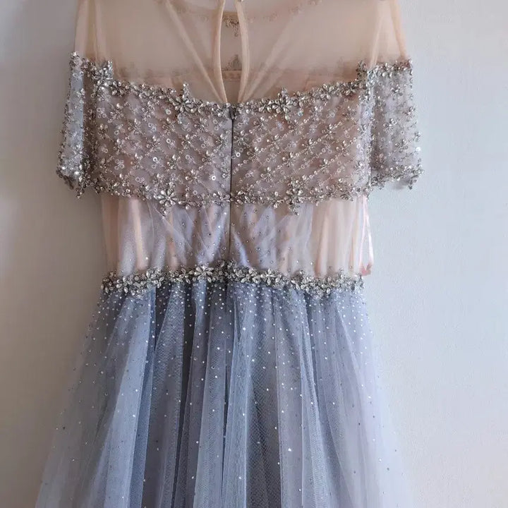 [BUNJANG] Beaded Embellished Maxi Dress / 비즈 장식 드레스