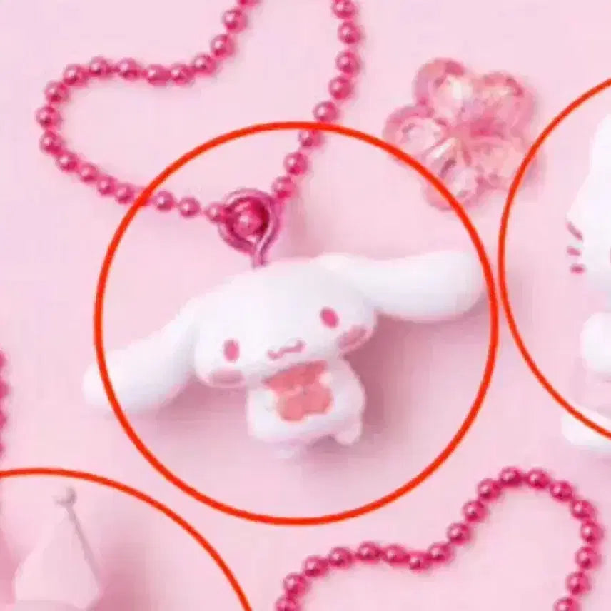 [BUNJANG] Sanrio Cherry Blossom Gacha Keyring Set / 산리오 벚꽃 가챠 키링 키티 시나모롤 쿠로미