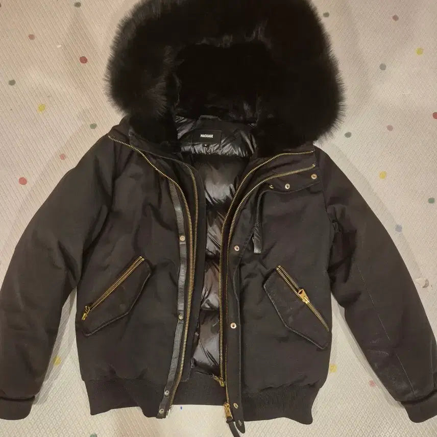 [BUNJANG] Mackage Dixon Gold Detail Padded Jacket / 맥케이지 딕슨 금장 38사이즈