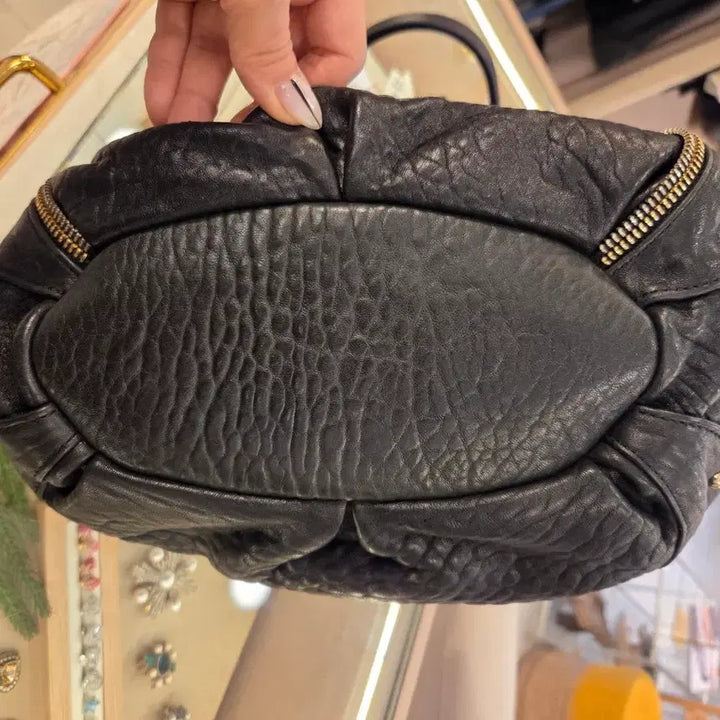 [BUNJANG] Renoma Leather Shoulder/Cross Bag / 레노마 콤비지퍼 레더 백 (끈조절가능)