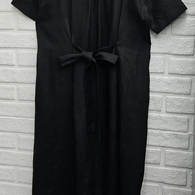 [BUNJANG] Black Linen Long Dress / A4345  블랙 린넨원피스