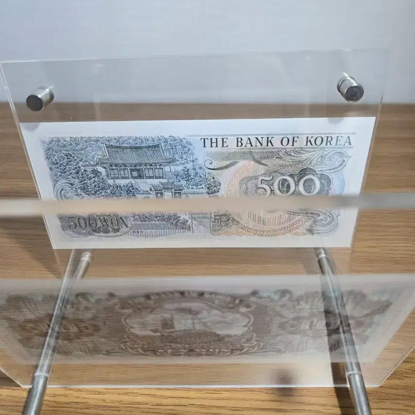 [BUNJANG] Old Korean 500 Won and 10 Won Banknote Decorative Set / 구권 오백원 첨성대 십원 지폐 장식세트