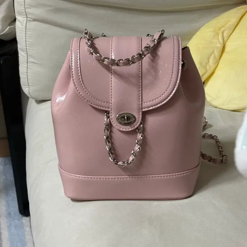 [BUNJANG] Cardinal Red Howa Bag Mute Pink Handbag / 카디널레드 하우아백 뮤트 핑크