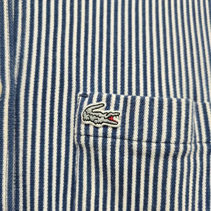 [BUNJANG] Lacoste Striped Long Sleeve Shirt / 라코스테 스트라이프 긴팔 셔츠