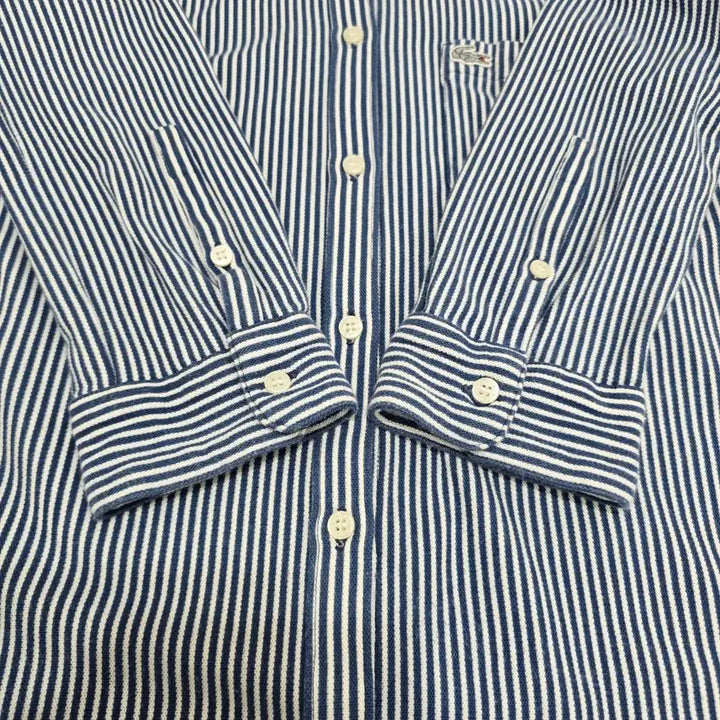 [BUNJANG] Lacoste Striped Long Sleeve Shirt / 라코스테 스트라이프 긴팔 셔츠