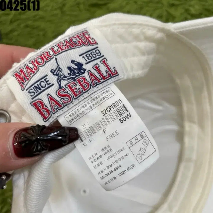 [BUNJANG] New York Yankees NY White Ball Cap / 뉴욕 양키스 NY 화이트 볼캡 모자