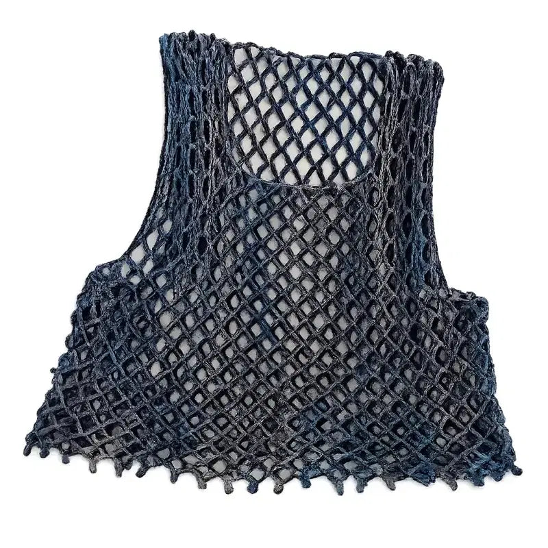 [BUNJANG] Black Net Crop Top / 네트 크롭 탑 블랙