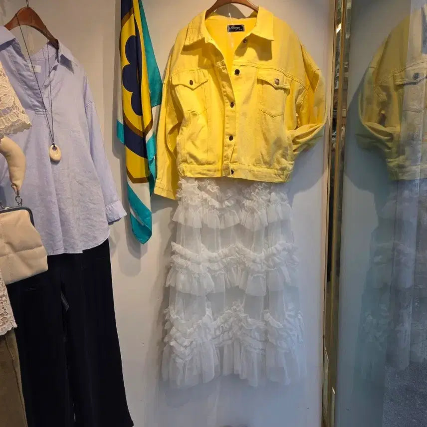 [BUNJANG] Yellow Cotton Jacket / 옐로 코튼 자켓