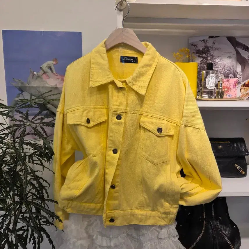 [BUNJANG] Yellow Cotton Jacket / 옐로 코튼 자켓