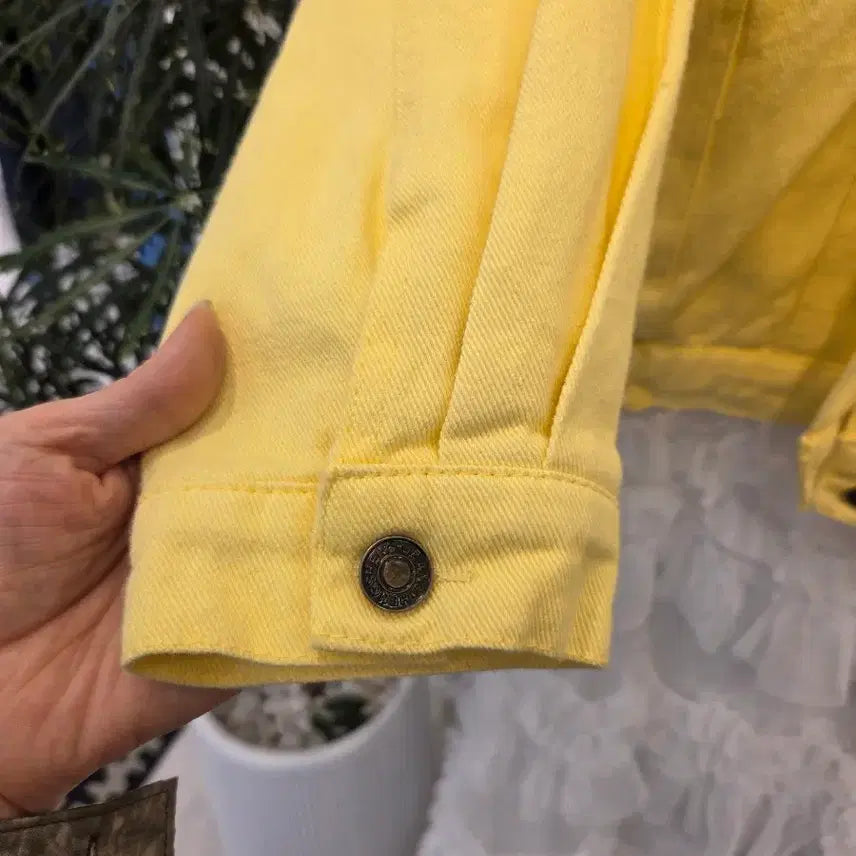 [BUNJANG] Yellow Cotton Jacket / 옐로 코튼 자켓