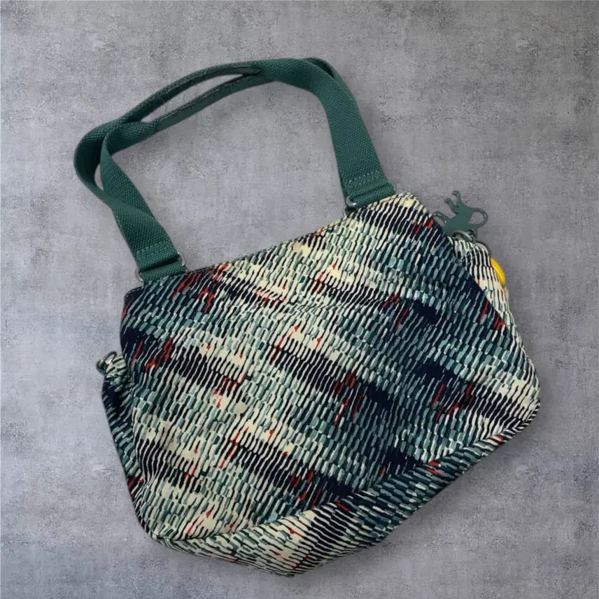[BUNJANG] Kipling Mint Pattern Nylon Tote Bag / 키플링 Kipling 민트 패턴 나일론 토트백 숄더백