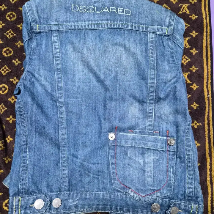 [BUNJANG] Dsquared2 Denim Jacket / 디스퀘어드 데님 청자켓 패치 워싱진