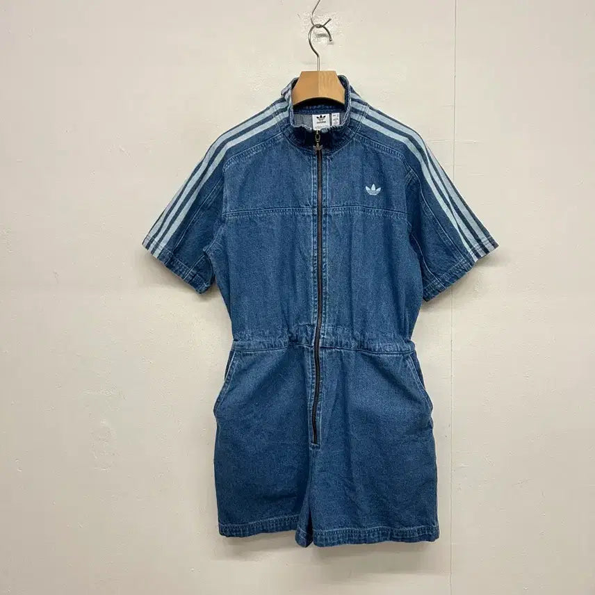 [BUNJANG] Adidas Denim Jumpsuit / 아디다스 데님 점프수트