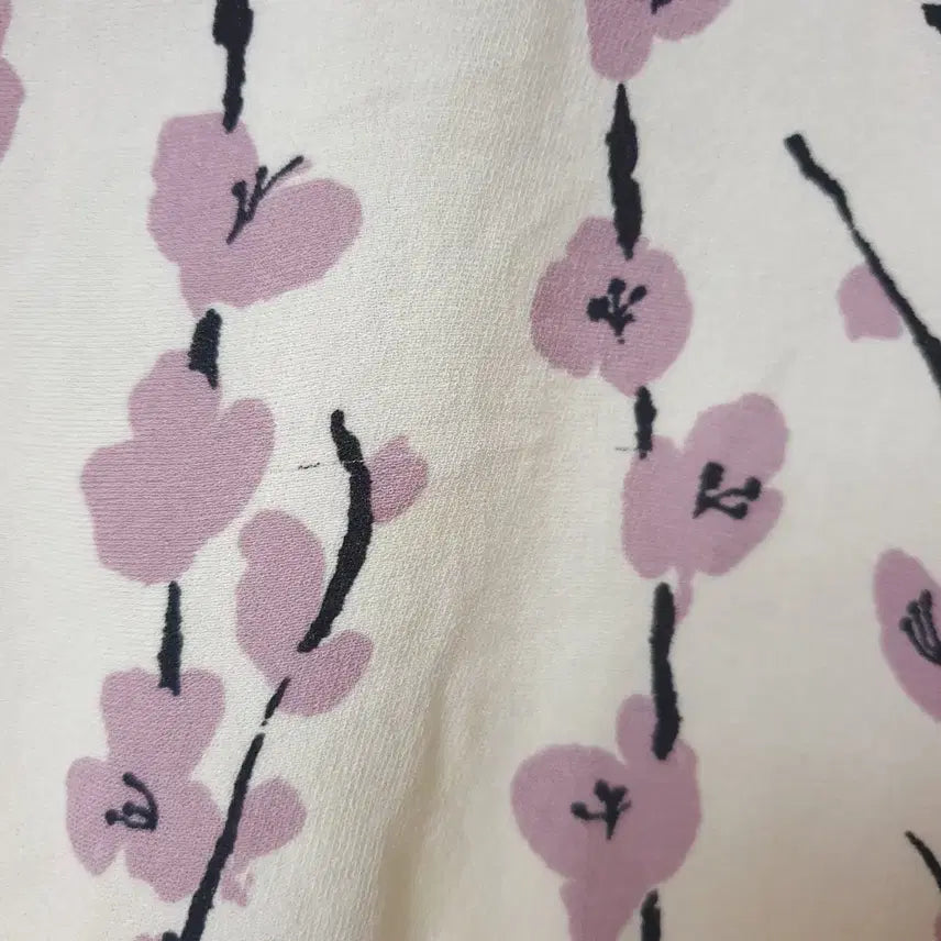[BUNJANG] MARNI Archive Silk Cherry Blossom Pattern Crop Blouse / 명품 MARNI 마르니 아카이브 실크 벚꽃패턴 날개소매 크롭 블라우스