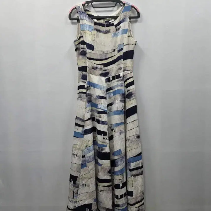 [BUNJANG] Tania Patterned Long Dress / 1380 타니아 TANIA 패턴 롱원피스 S 나시 플레어 여름 원피스