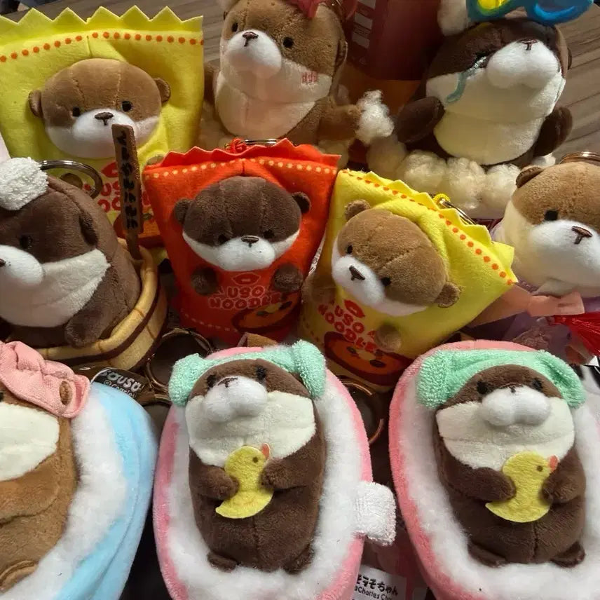 [BUNJANG] Woosowoosojjang 10-Piece Doll Keyring Set / 우소우소짱 인형 키링 10종 세트