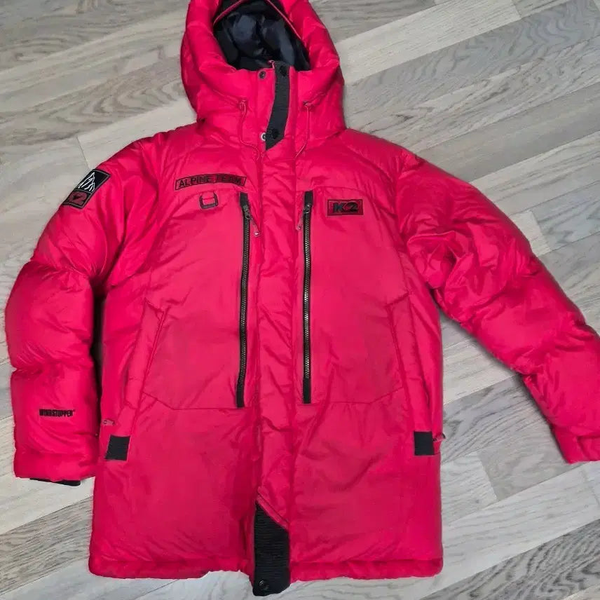 [BUNJANG] K2 Alpine Team Red Padded Windproof Jacket / K2 Alpine Team 빨간색 패딩 점퍼