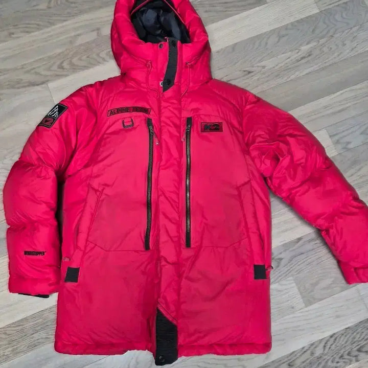 [BUNJANG] K2 Alpine Team Red Padded Windproof Jacket / K2 Alpine Team 빨간색 패딩 점퍼