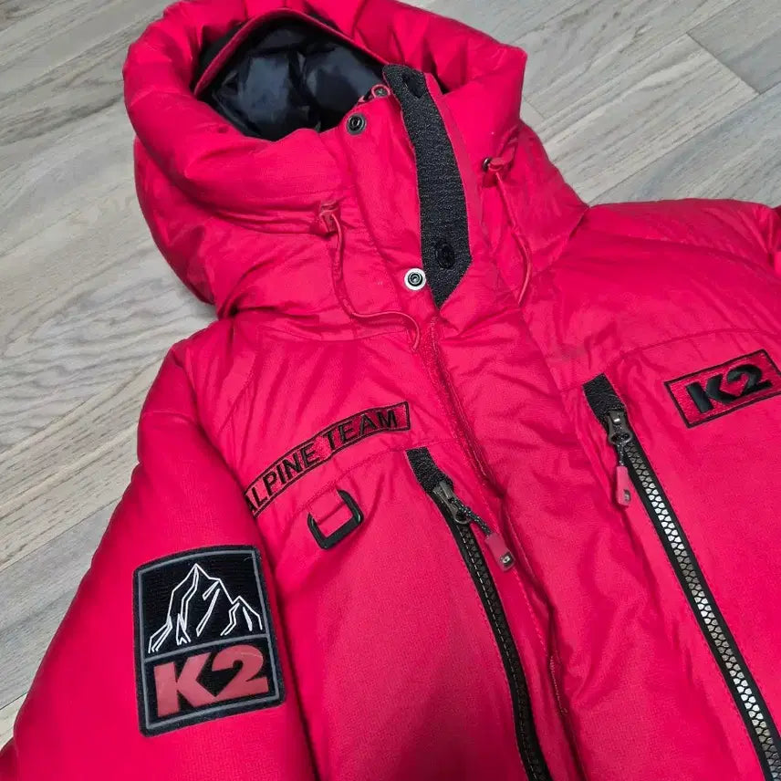 [BUNJANG] K2 Alpine Team Red Padded Windproof Jacket / K2 Alpine Team 빨간색 패딩 점퍼