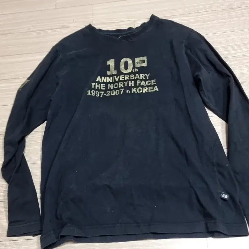 [BUNJANG] The North Face 10th Anniversary Black Functional Long Sleeve T-shirt / 노스페이스10주년 검정 기능성 긴팔티셔츠(100)