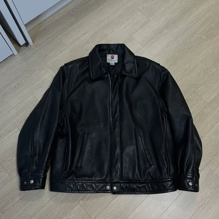 [BUNJANG] PEPSI 90s Leather Jacket (L) / 90s PEPSI 레더 자켓 (L)