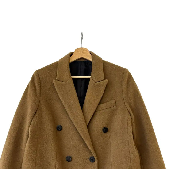[BUNJANG] System Wool Cashmere Double Coat Beige (Size 66) / 시스템 울 캐시미어 더블 코트 베이지 66 정품