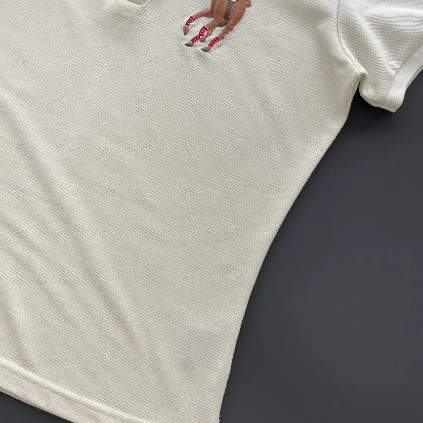 [SOLD OUT] [L] 폴로 랄프로렌 블랙 라벨 빅포니 자수로고 카라 반팔 티셔츠 슬림핏