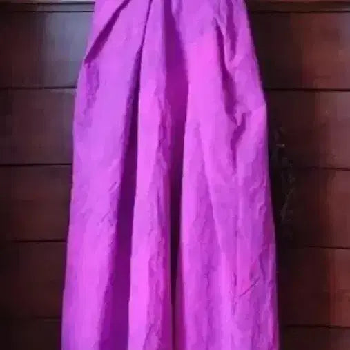 [BUNJANG] Dint Hot Pink Adjustable Strap Long Dress / 딘트 오버롤 롱원피스