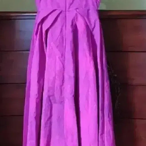 [BUNJANG] Dint Hot Pink Adjustable Strap Long Dress / 딘트 오버롤 롱원피스