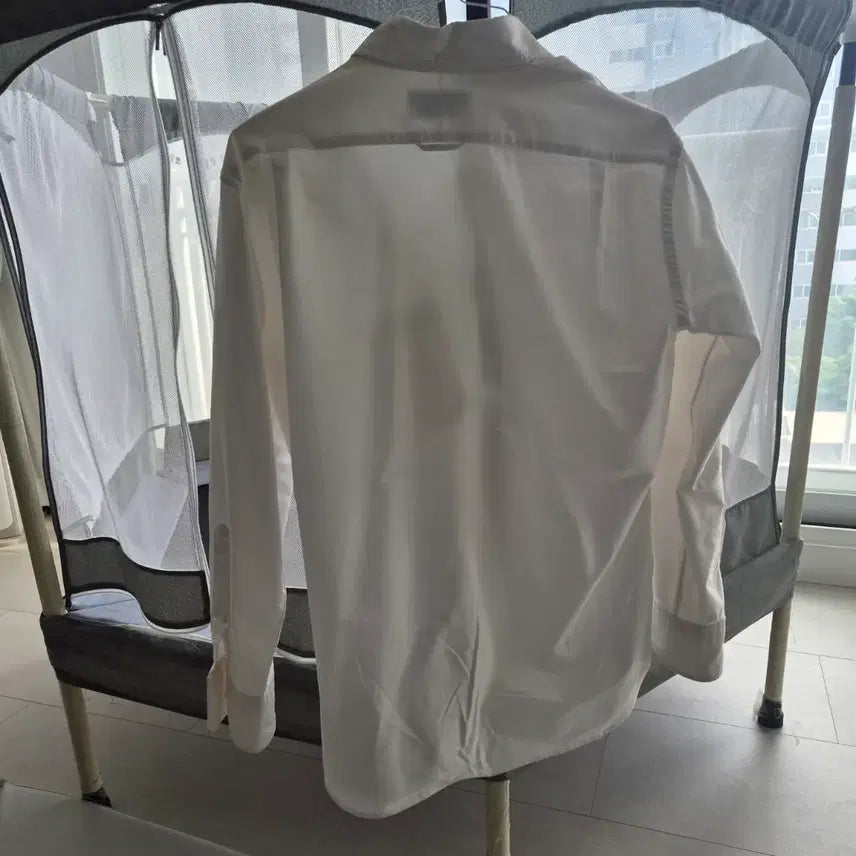 [BUNJANG] Thom Browne White Hidden Button-Down Shirt / 톰브라운 화이트 히든 셔츠