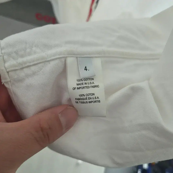 [BUNJANG] Thom Browne White Hidden Button-Down Shirt / 톰브라운 화이트 히든 셔츠